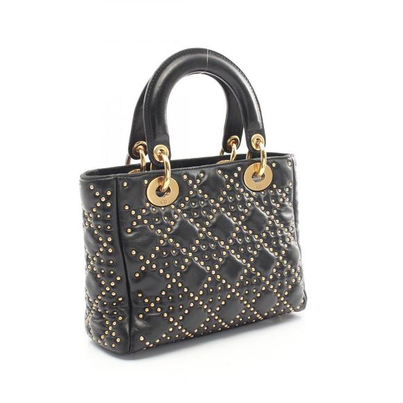 Dior Lady Small Cannage Handbag Bag Black - Picture 2 of 10